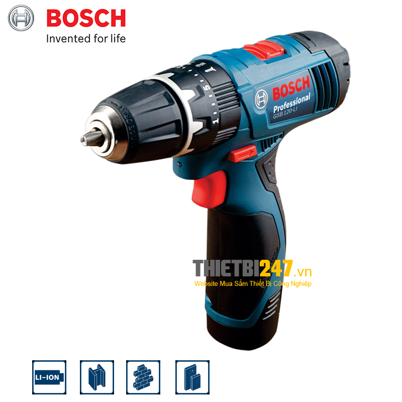 Khoan động lực dùng pin Bosch GSB 1080-2-LI