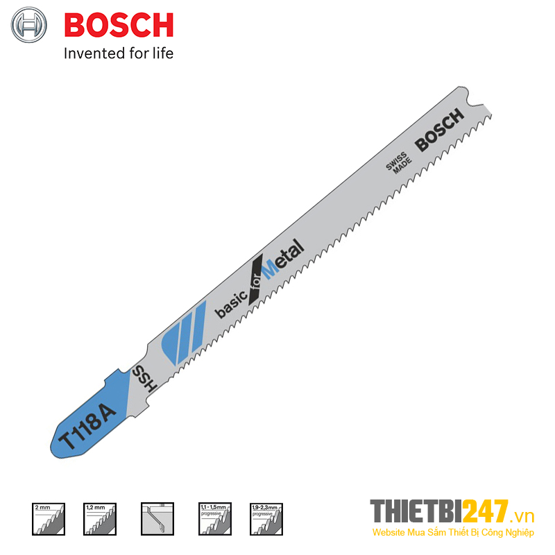 Lưỡi cưa lọng Bosch T 118 A 2608631013