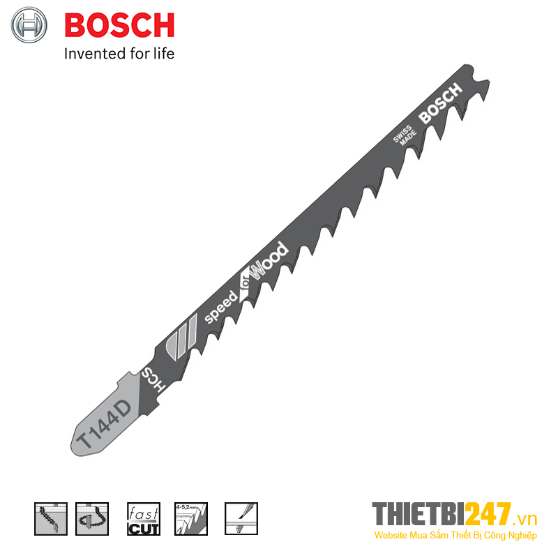 Lưỡi cưa lọng Bosch T 144 D 2608630040