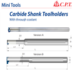 Cán Dao Tiện Móc Lỗ Carbide ST0010-12 Mini Tool CPT