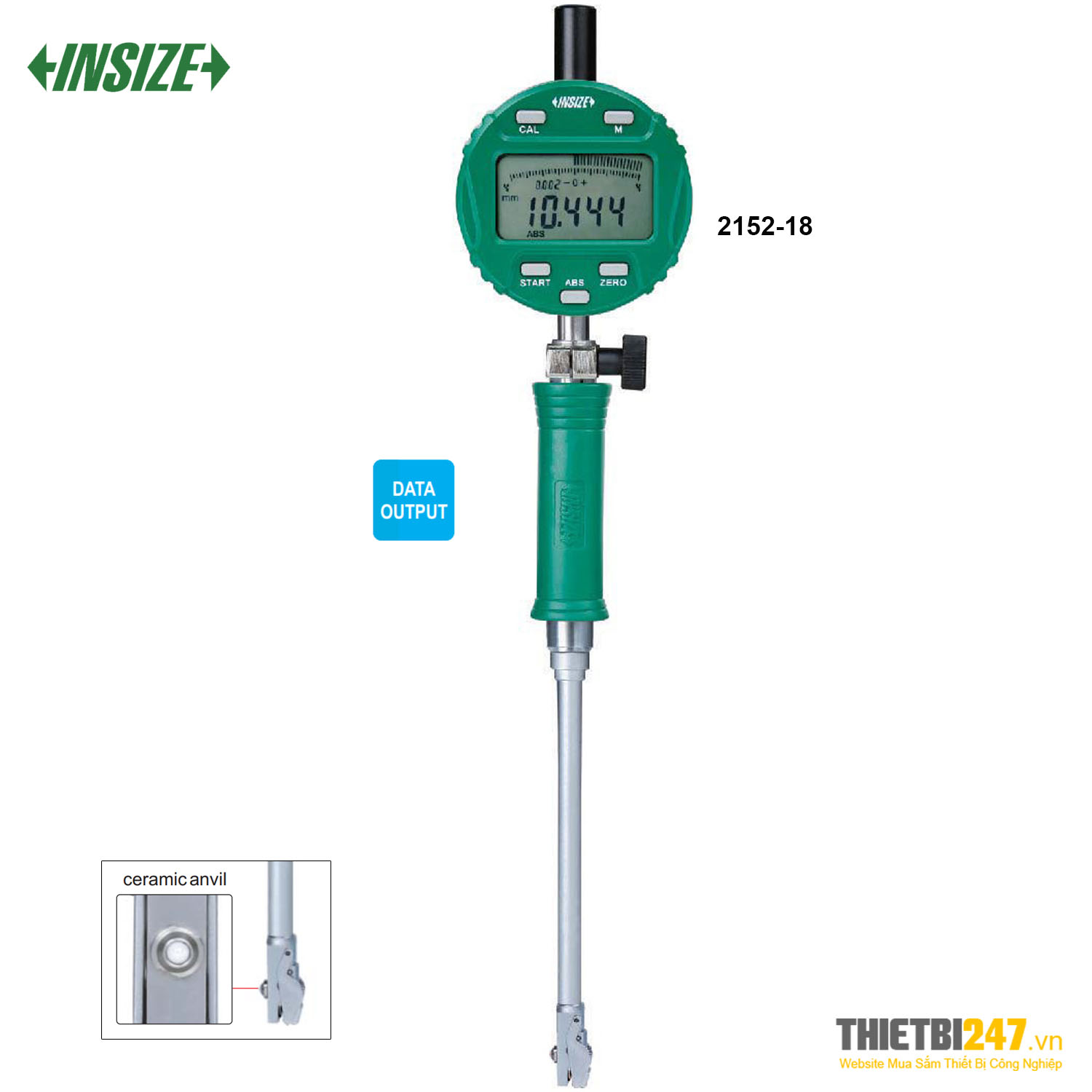 Đồng hồ đo lỗ nhỏ điện tử Insize 2152-18 10~18.5mm 0.002mm