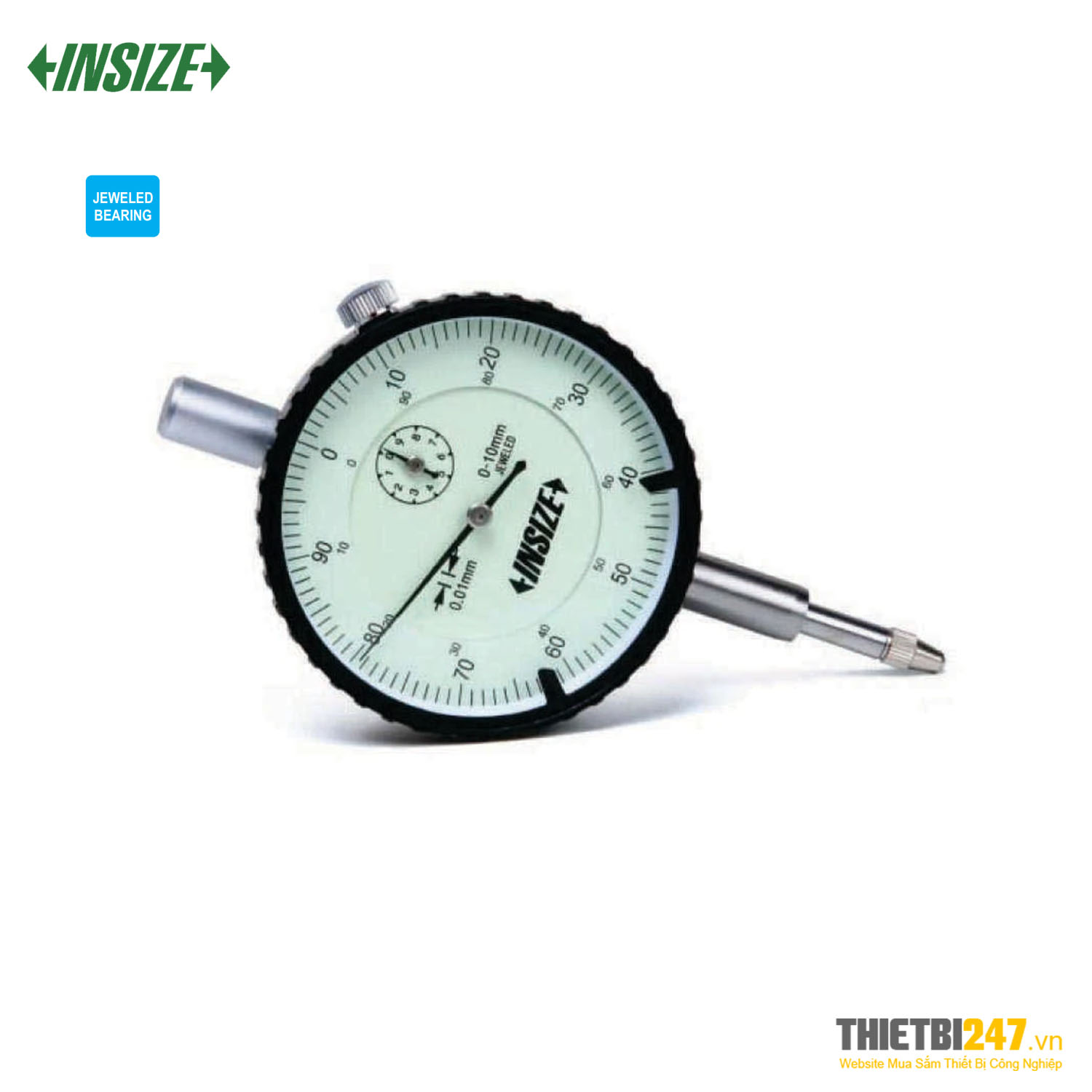 Đồng hồ so cơ Insize 2308-10A 0~10mm 0.01mm