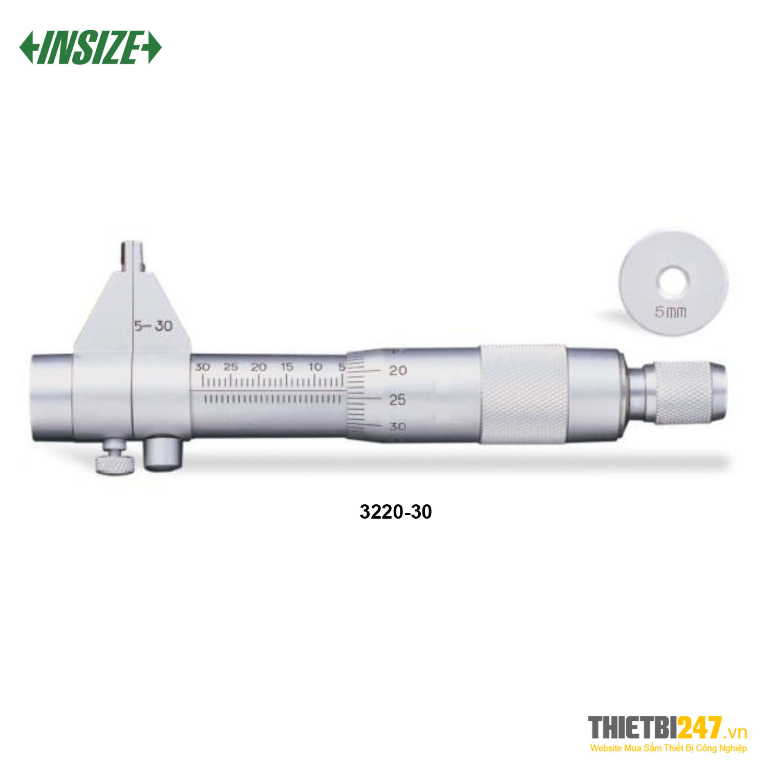Panme đo trong cơ khí Insize 3220-30 5~30mm 0.01mm