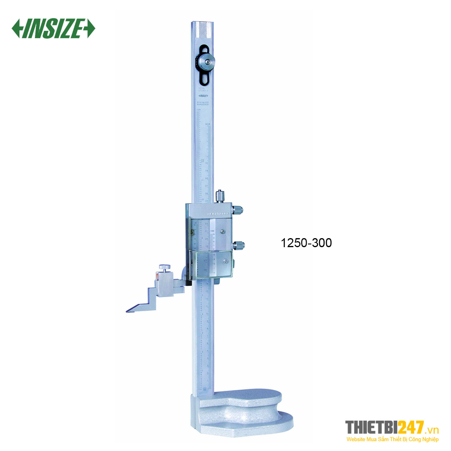 Thước đo cao cơ khí Insize 1250-300 0~300mm 0.02mm 0~12in 0.001in