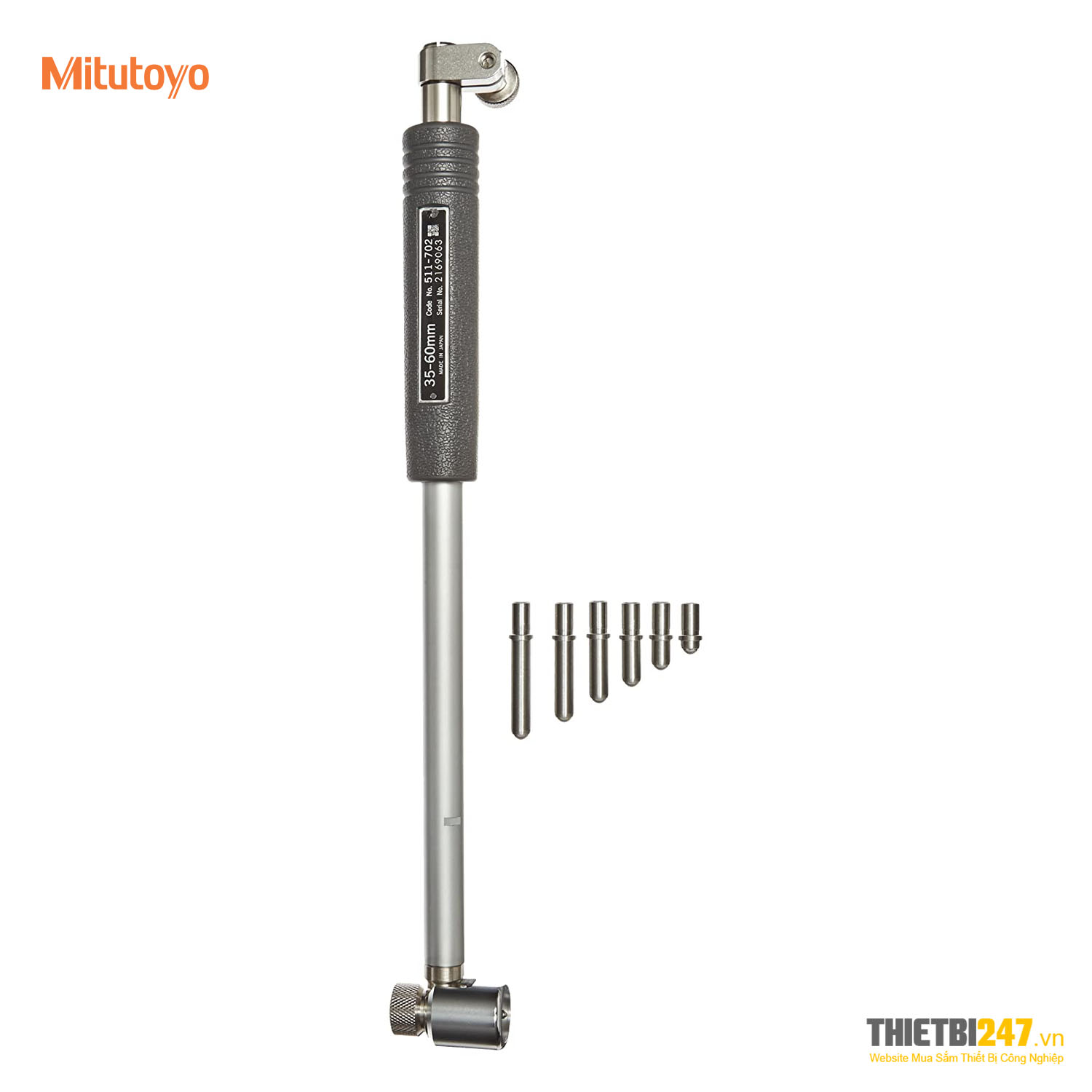 Bộ đo lỗ 35-60mm, không bao gồm đồng hồ 511-702 Mitutoyo