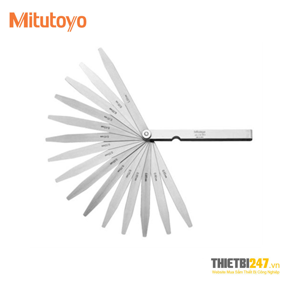 Bộ dưỡng đo khe hở Mitutoyo 184-306S 10 lá 0.05~0.8mm