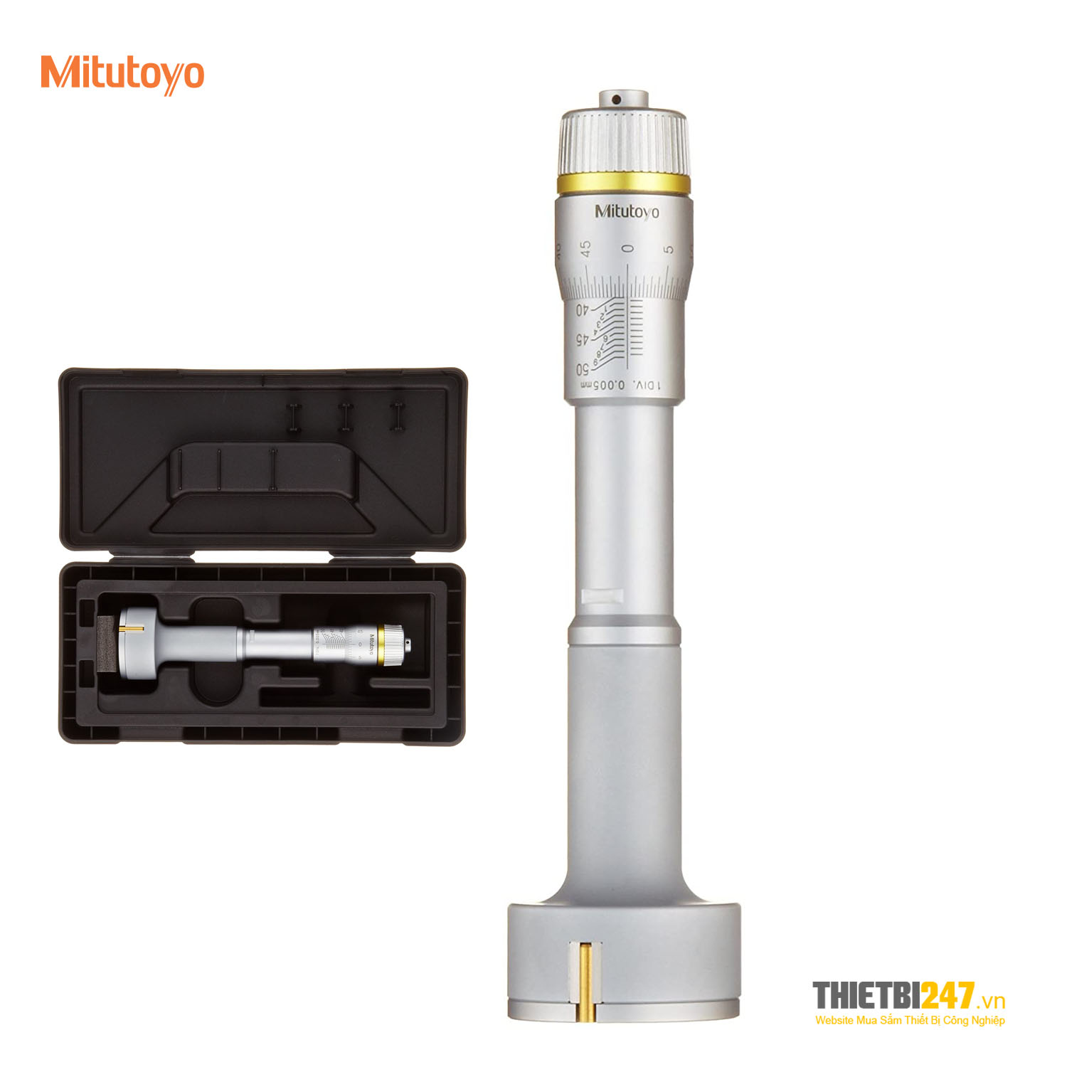 Panme đo lỗ 3 chấu Mitutoyo 368-162 8~10mm 0.001mm