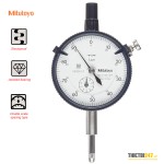 Đồng hồ so cơ khí chống sốc 0-1mm 0.001mm 2110S-10 Mitutoyo