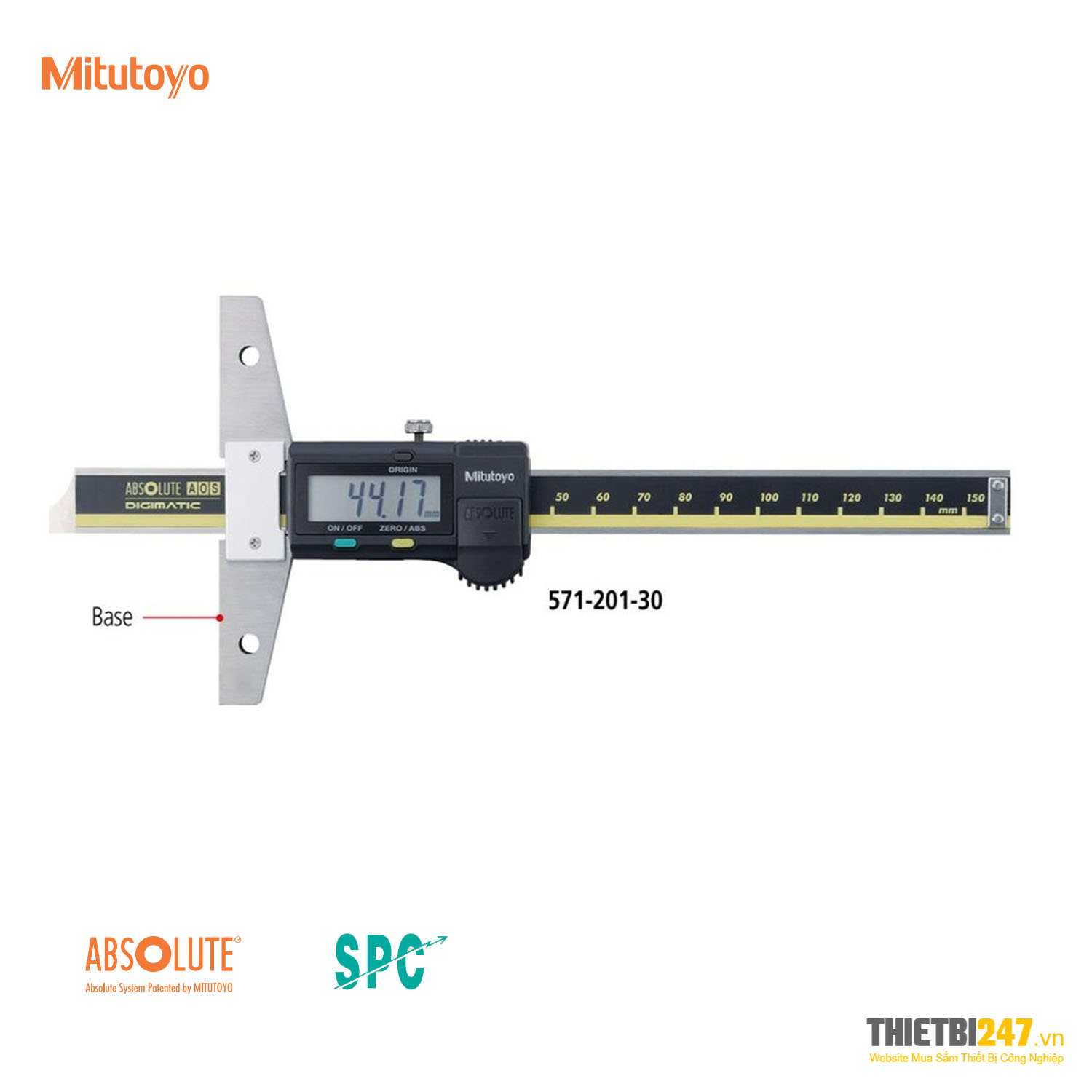 Thước đo sâu điện tử 0-150mm 0.01mm 571-201-30 Mitutoyo