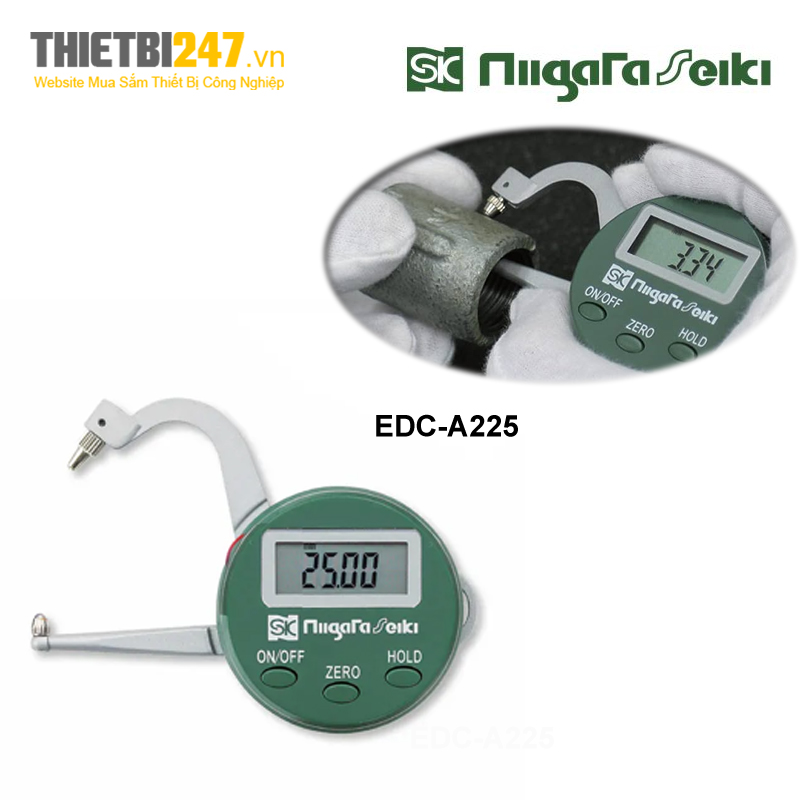 Đồng hồ đo độ dày điện tử cầm tay EDC-A225 Niigata