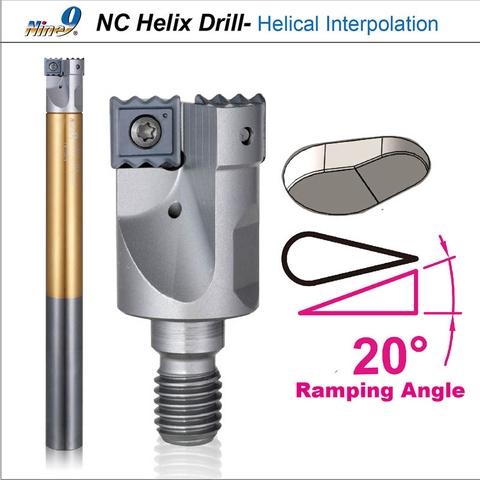 Mũi khoan nhiều lỗ đầu mô-đun NC Helix Drill Nine9