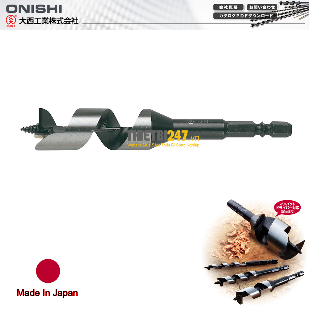 Mũi khoan gỗ nhật 6mm No.1 Onishi