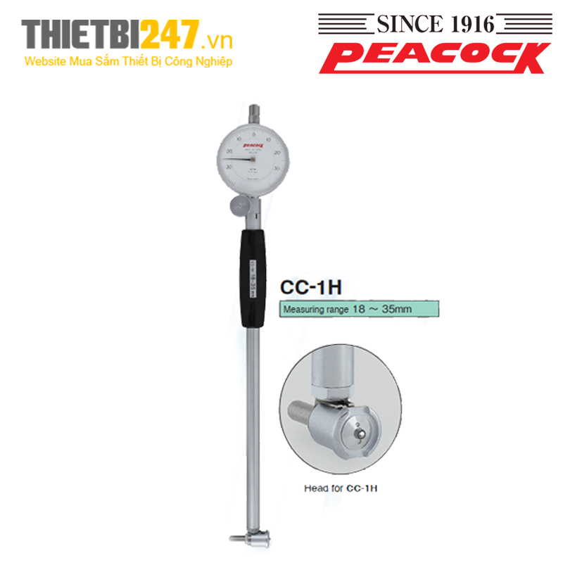 Đồng hồ đo lỗ đường kính trong Peacock CC-1H, CC-2H, CC-3H