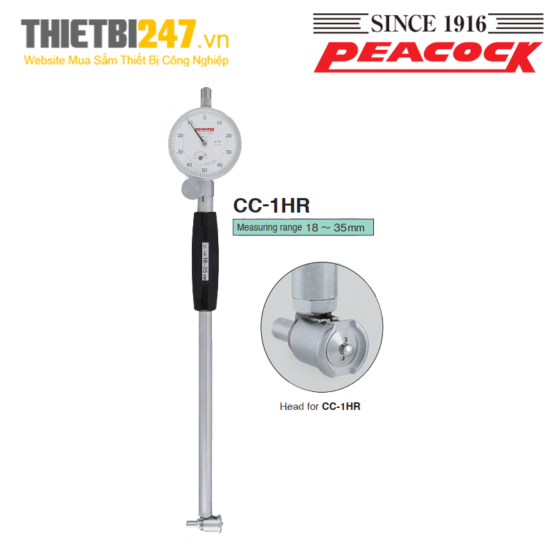 Đồng hồ đo lỗ đường kính trong Peacock CC-1, CC-2, CC-3