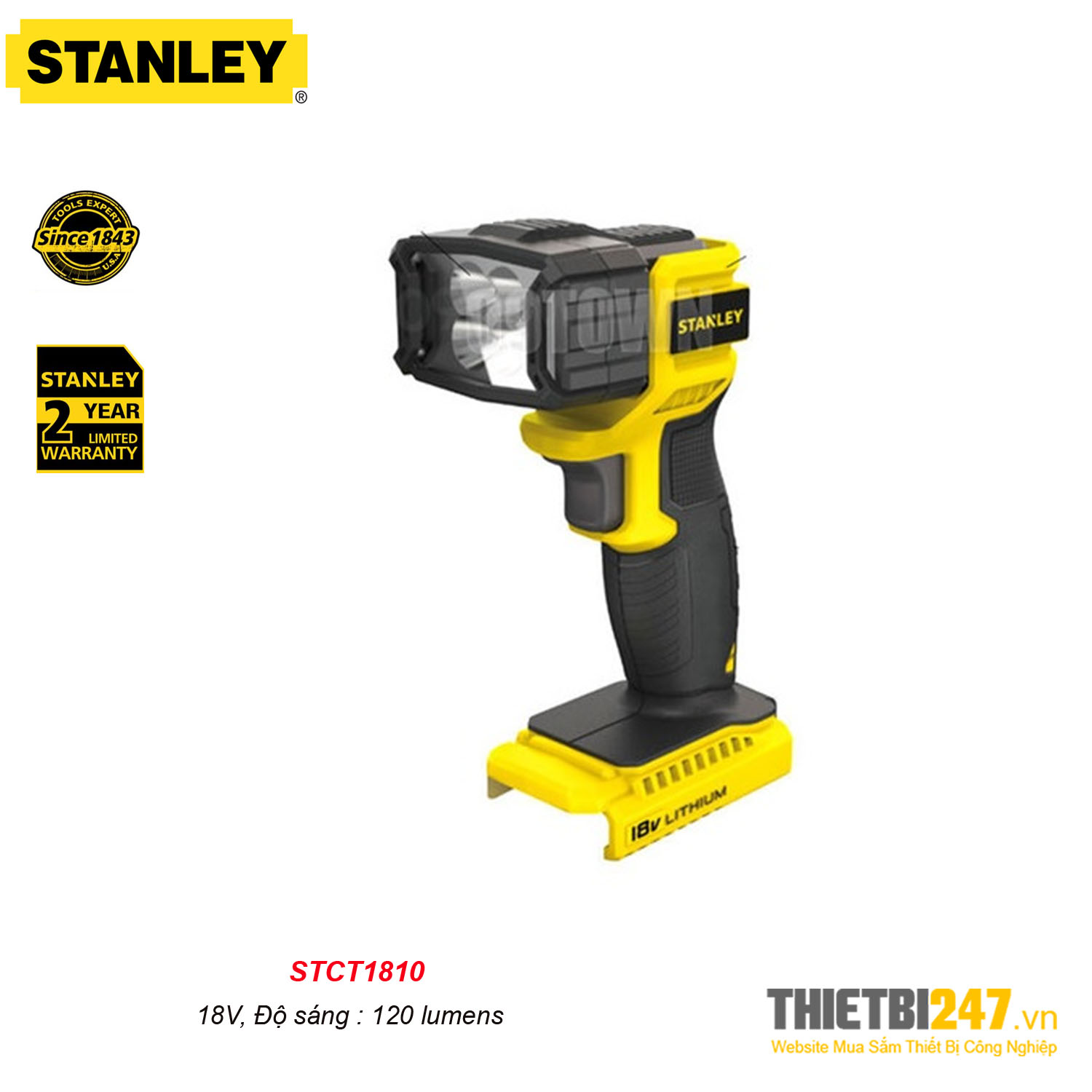 Đèn flash Stanley STCT1810 18V