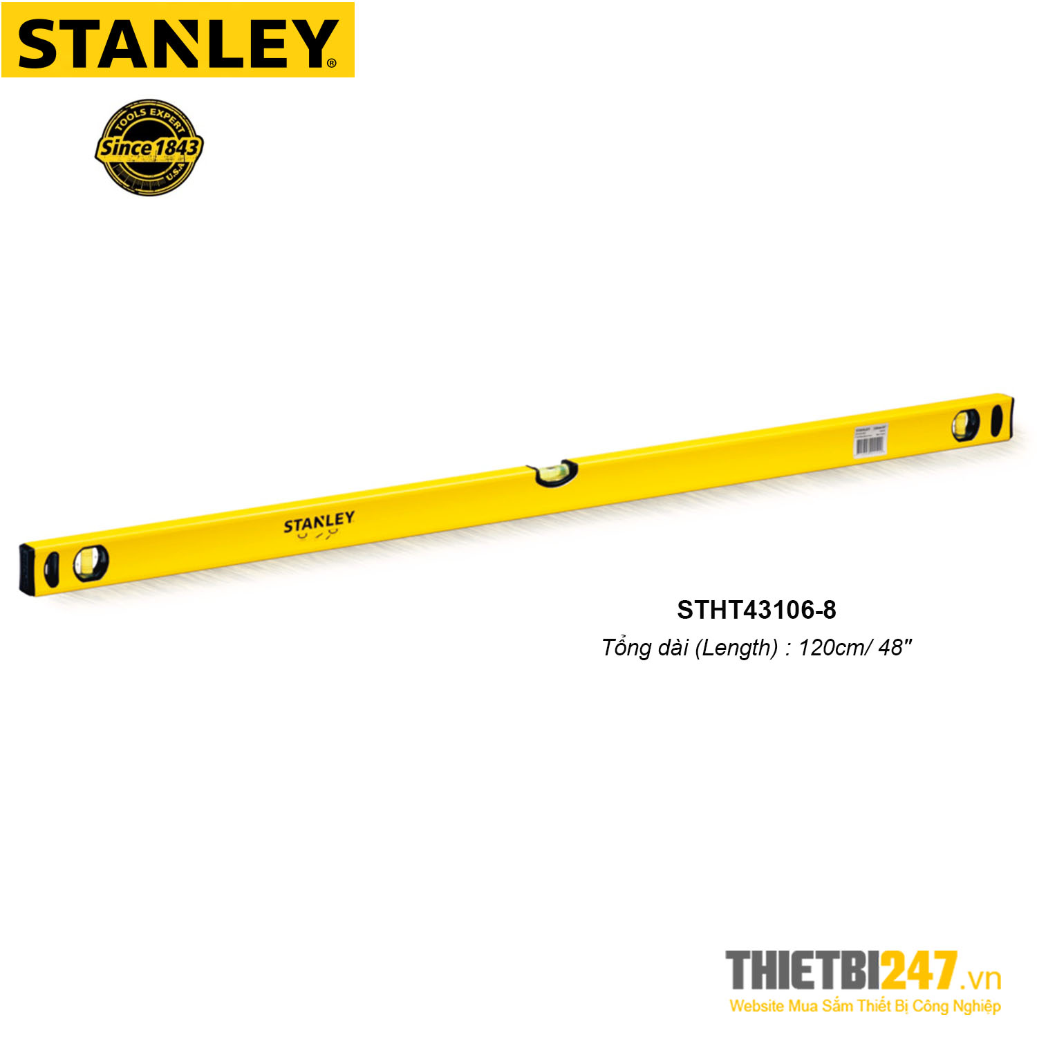 Thước thủy Stanley 120cm 48" STHT43106-8