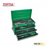 Tủ đựng dụng cụ 3 ngăn có dụng cụ 114 cái GCAZ114A Toptul