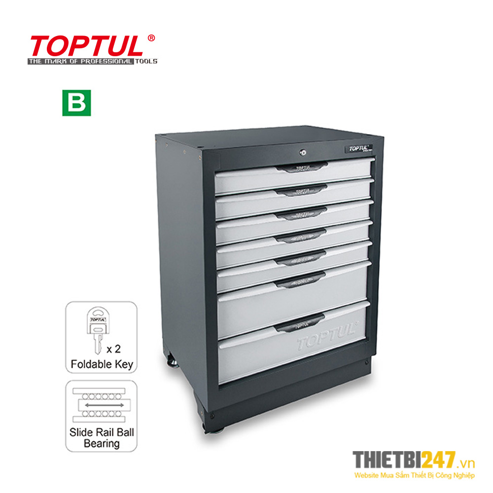 Tủ đựng dụng cụ 7 ngăn không có dụng cụ TCCA0703 Toptul