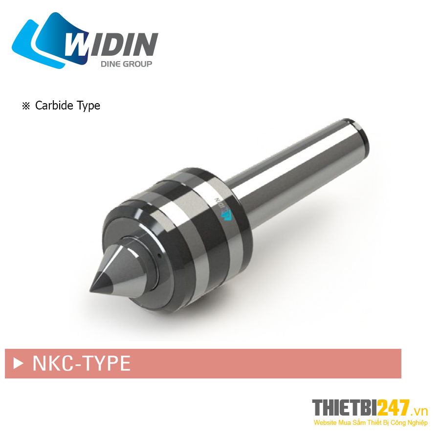 Mũi chống tâm máy tiện carbide loại NKC Widin