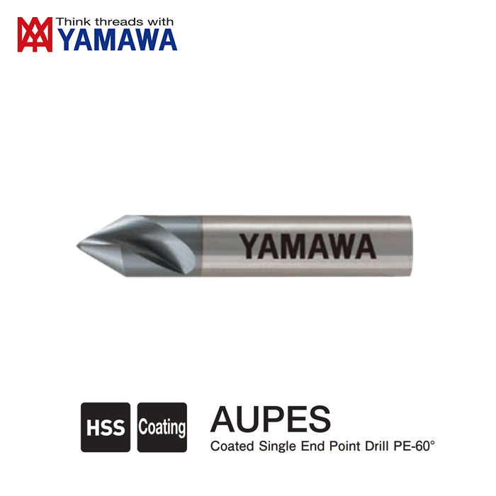 Mũi Khoan Tâm Và Vát Mép Lỗ Đồng Thời 60 Độ Một Đầu AUPES Yamawa