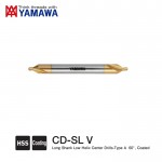 Mũi khoan tâm dài có phủ độ xoắn thấp loại A 60 độ CD-SL V Yamawa